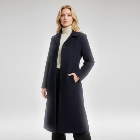 Pendleton Jackets & Blazers - Pendleton 100% Wool Long Princess Coat Black - Vintage - Size: 4P - MADE IN USA